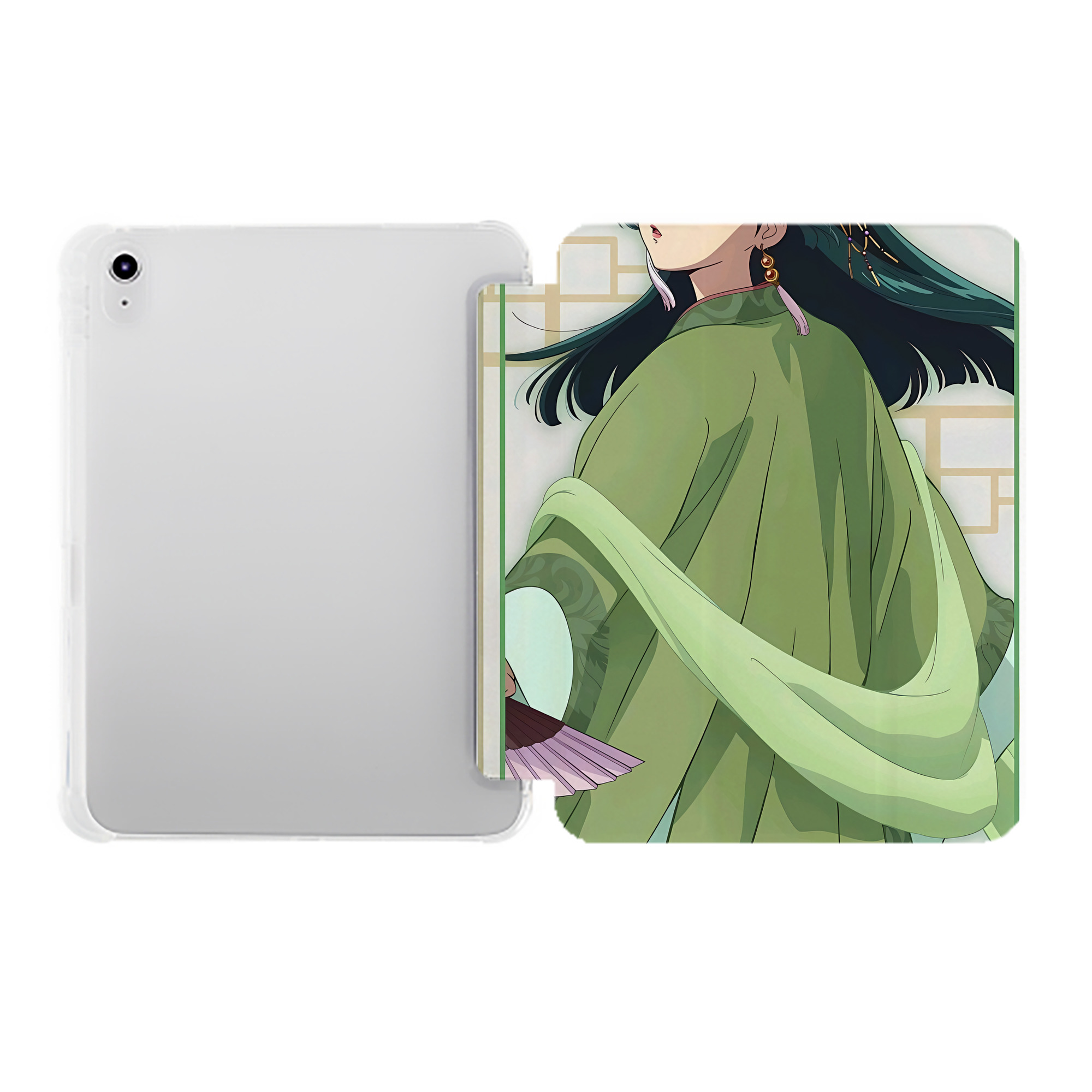 （画像用） 薬屋のひとりごと The Apothecary Diaries IPad ケース ペン収納付き 三つ折りスタンド PUレザー×シリコン 対応機種9.5/10.5/10.9インチ